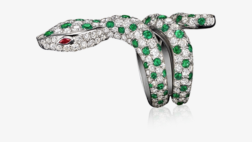 Divine Serpent Spotted Ring - Serpent Ring Diamond, transparent png download