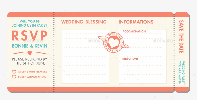 0027 Paris Vintage Wedding Invitation Preview1 - Invitation Ticket Png, transparent png download