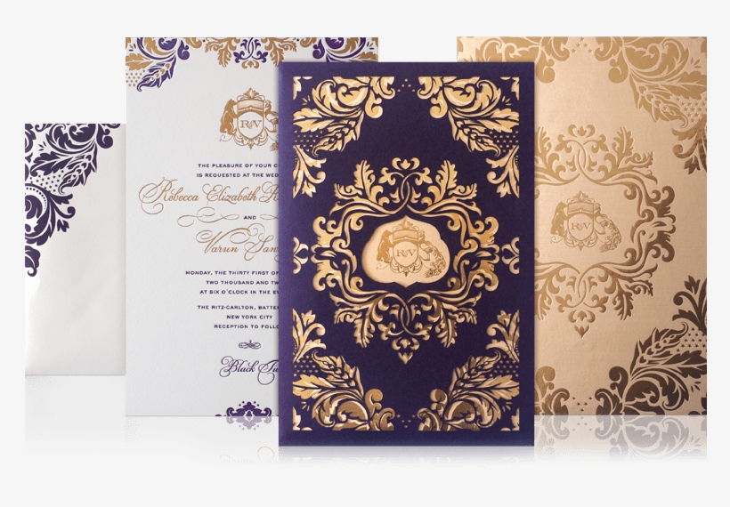 Custom Luxury Laser Cut Luxury Wedding Invitation - Luxury Wedding Invitations, transparent png download
