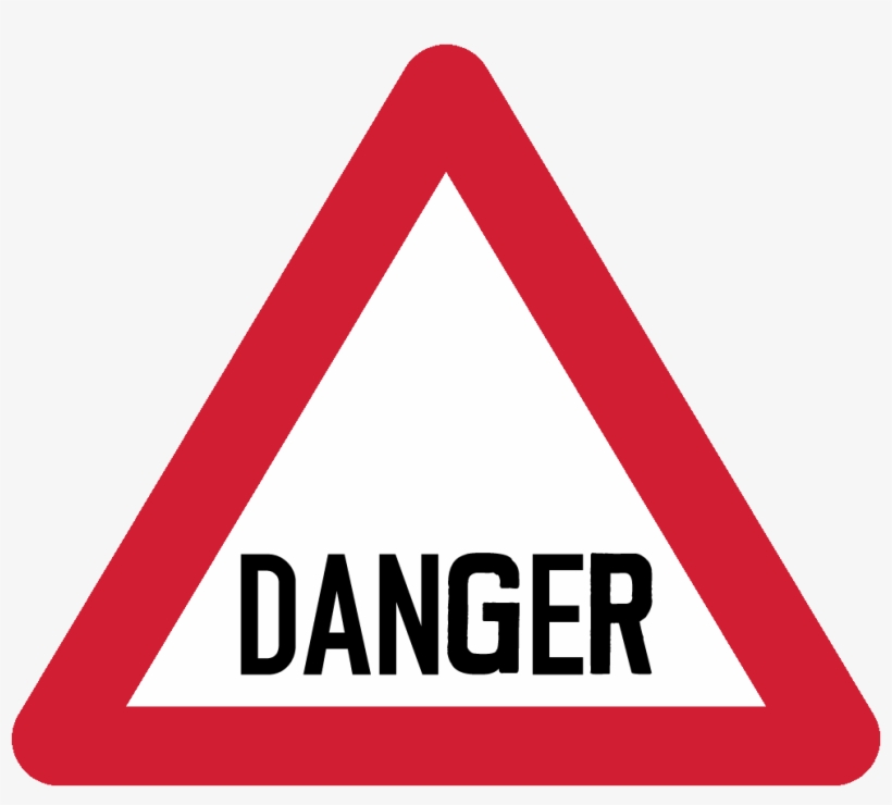 Sing Generalwarning 1 - Two Arrow Road Sign, transparent png download