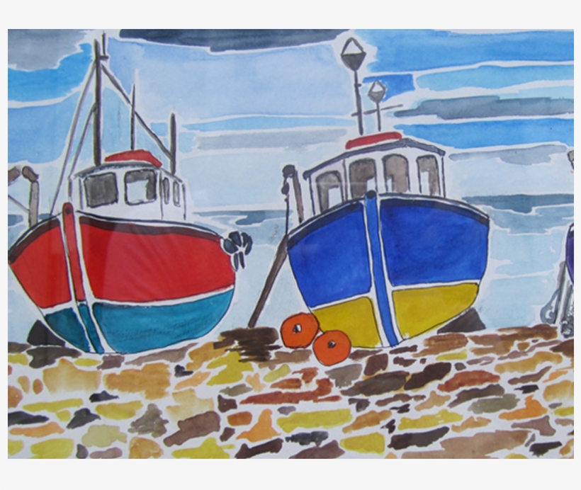 Boats - Painting, transparent png download
