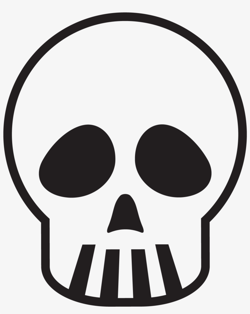 Skull With Pouty Eyes - Skull Decal Transparent, transparent png download