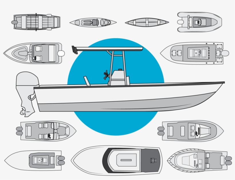 Types Of Fishing Boats - Yacht, transparent png download