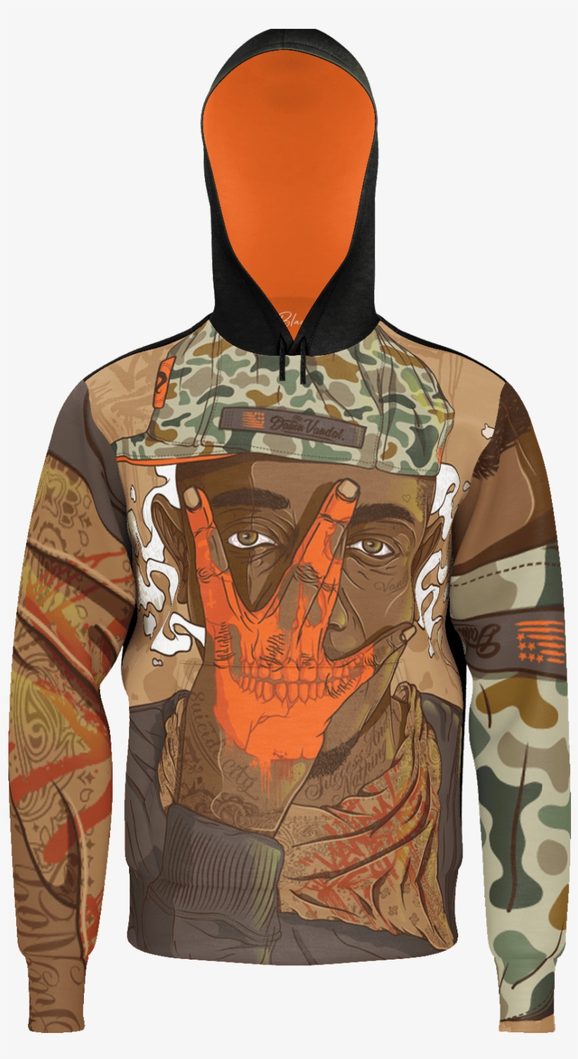 Men's Legalize Melanin Skullface Pullover Lined Hoodie - Hoodie, transparent png download