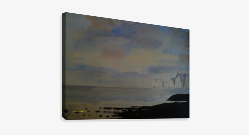 The White Cliffs Of Dover Adrian Butt Canvas Print - Painting, transparent png download