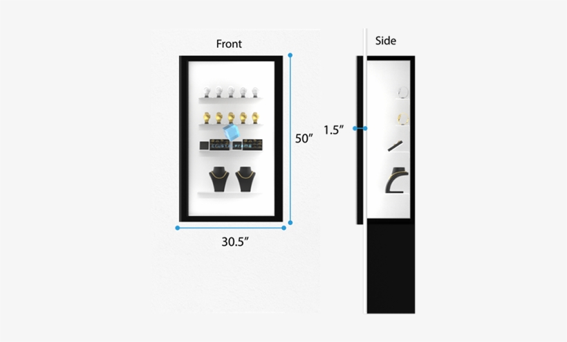 Transparent Lcd Screen Dimensions - See-through Display, transparent png download
