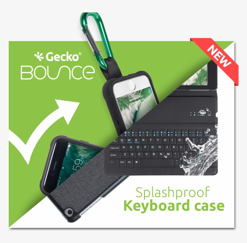 Why A Gecko Cover - Apple Iphone 8 Bounce Cover - Zwart Transparant, transparent png download