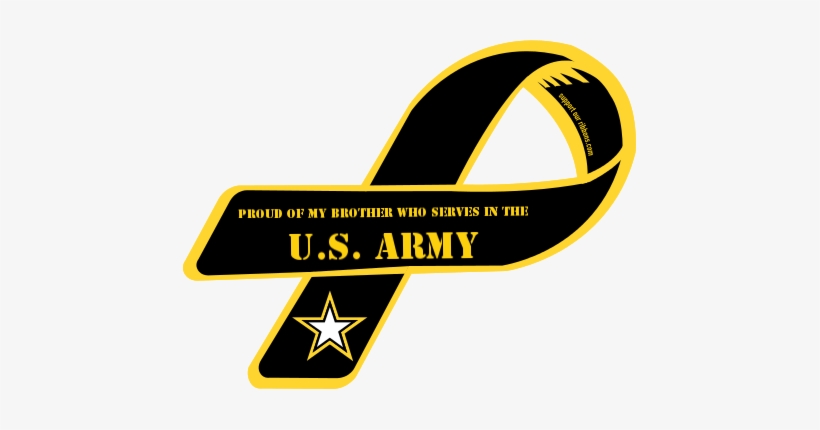 Proud Of My Brother Who Serves In The / U - Us Army, transparent png download
