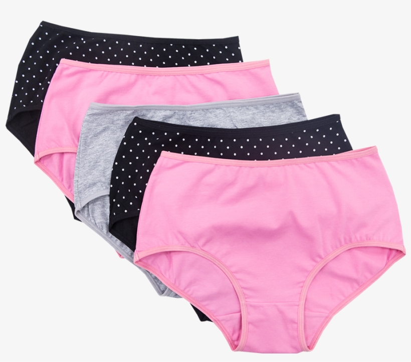 5 Pack Ladies Full Briefs - Ladies Panties Png, transparent png download