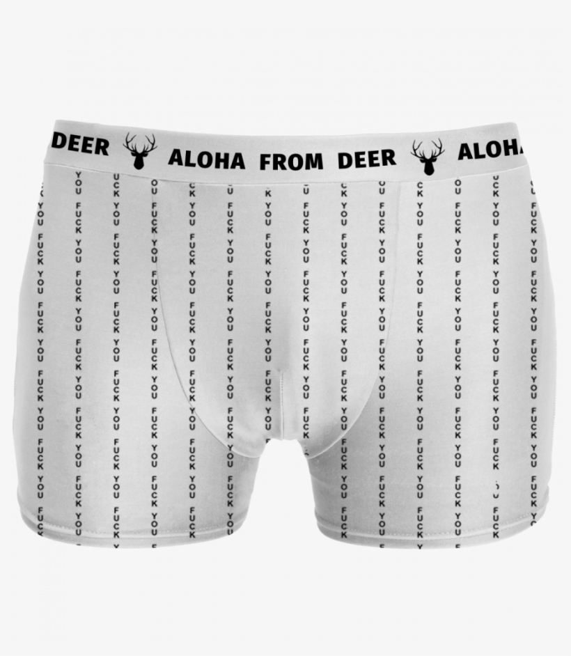 Aloha From Deer, Fk You White Underwear Image $i - Briefs, transparent png download