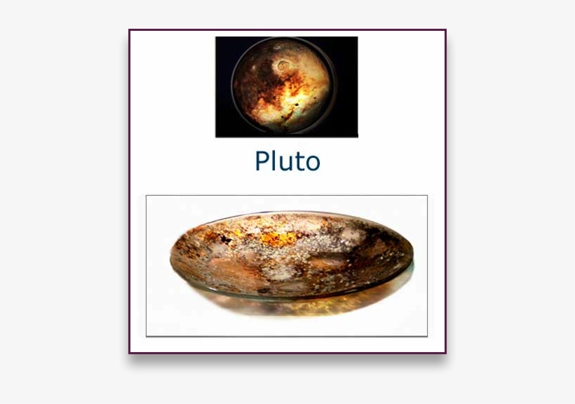 Pluto Glass Art Bowl - Glass, transparent png download
