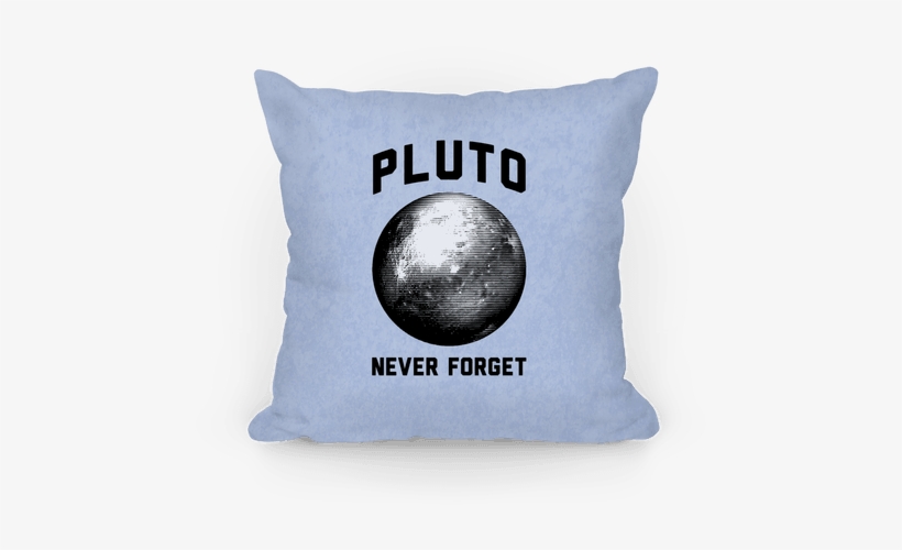 Pluto Pillow Pillow - Pluto Never Forget Tote Bag: Funny Tote Bag From Lookhuman., transparent png download