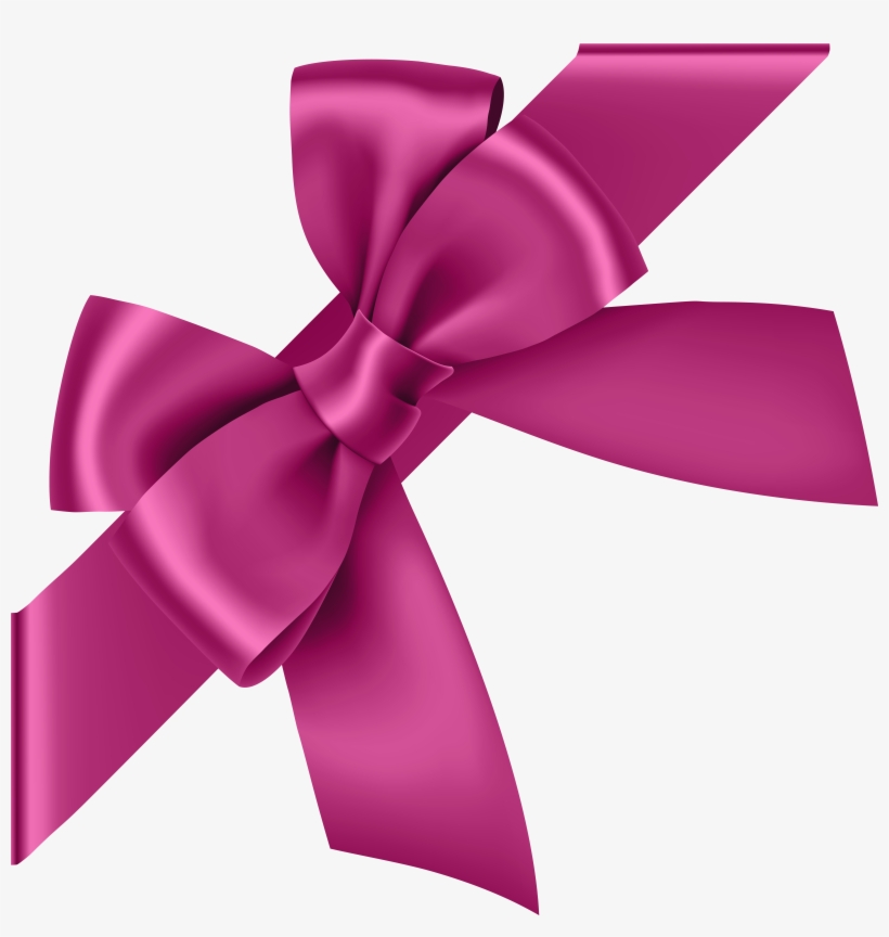 Pink Corner Bow Transparent Clip Art Imageu200b Gallery, transparent png download
