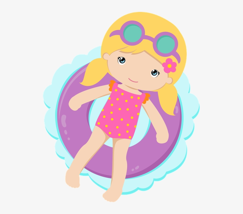Kits Diversos Clip Art - Pool Girl Clipart, transparent png download