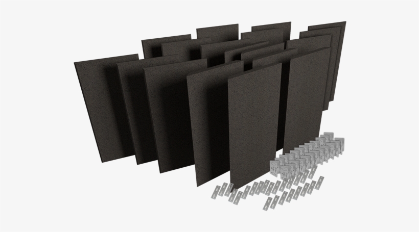 2-obs - Auralex Propanel Kit-2 - Obsidian (propanel Pro Kit, transparent png download