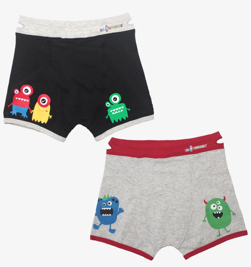 Ez Undeez Monster Boys Boxers Underwear - Ez Undeez 男の子 ボクサー 幼児 トレーニング 下着 モンスター、2~3歳 2-3歳 モンスター, transparent png download
