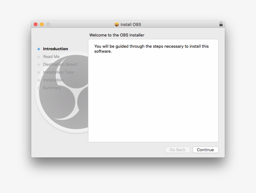 Click Continue On The Introduction / Welcome To Obs - Apple Installation Wizard, transparent png download