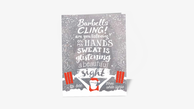 Crossfit Christmas Card - Greeting Card, transparent png download