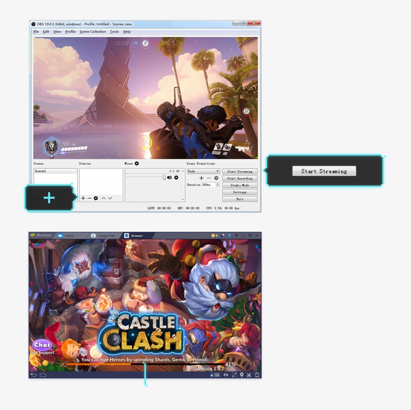Select What Screens You Wish To Stream, Add A Camera, - Castle Clash Game Guide Unofficial [book], transparent png download