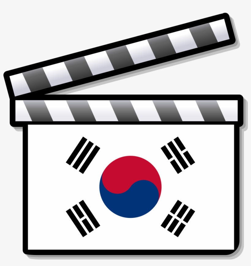 South Korea Film Clapperboard - Film Reel Png File, transparent png download