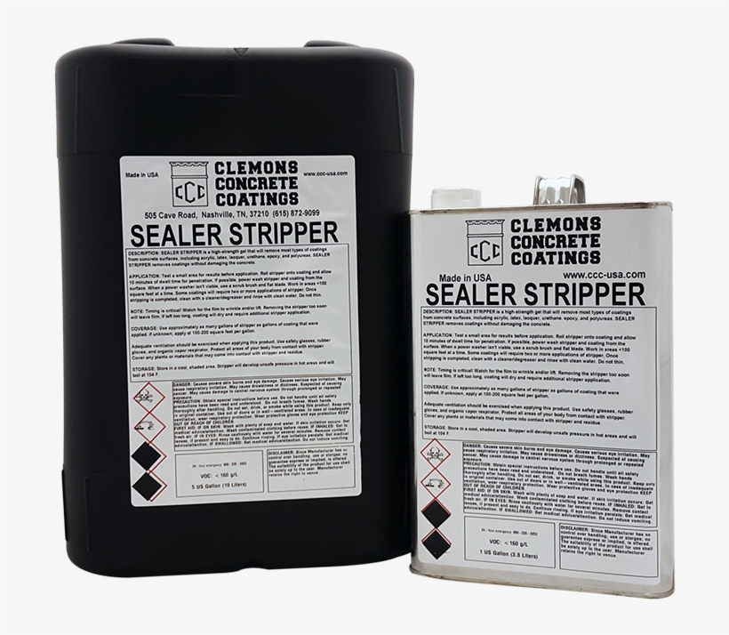 Concrete And Paver Sealer Stripper 1 Gallon - Concrete, transparent png download