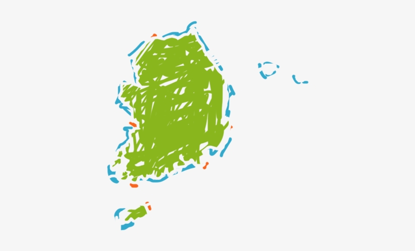 Country Illustration South Korea - South Korea, transparent png download