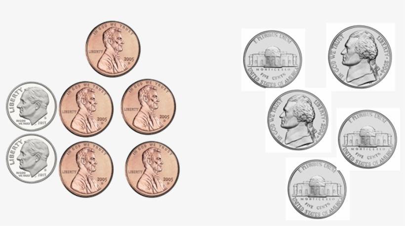 Measurement Same But Different Twenty Five Cents - Art Print: Verso And Recto Of Jefferson Nickel, 61x46in., transparent png download