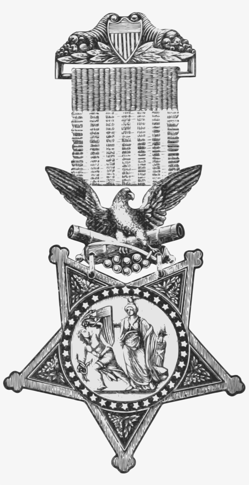 Medal Of Honor Drawing /m/02csf Bravery Medal - History, transparent png download