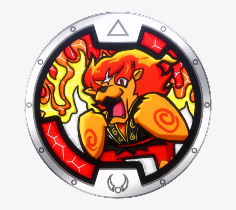 Blazion Medal - Yo Kai Watch Blazion Medal, transparent png download