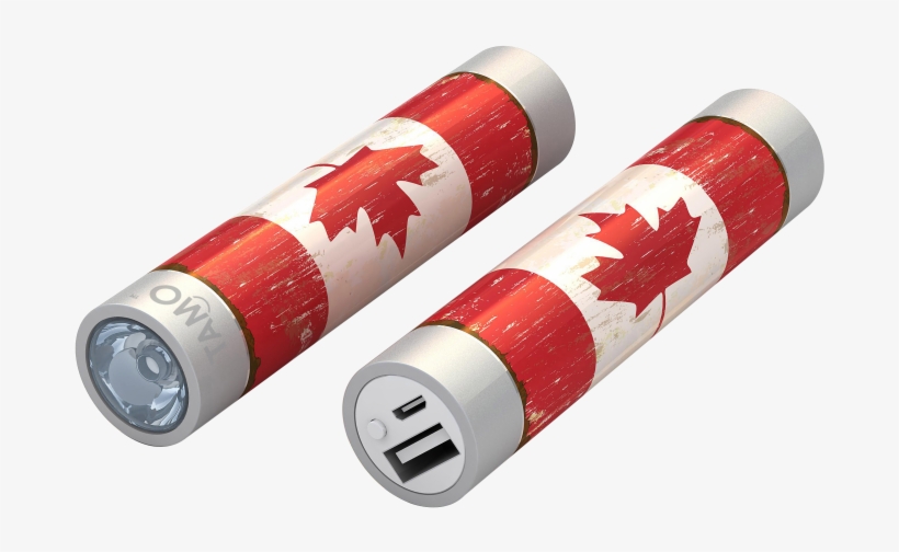 14 Canada Flag - Mota Battery Stick 2200mah - Canada Flag - Portable, transparent png download