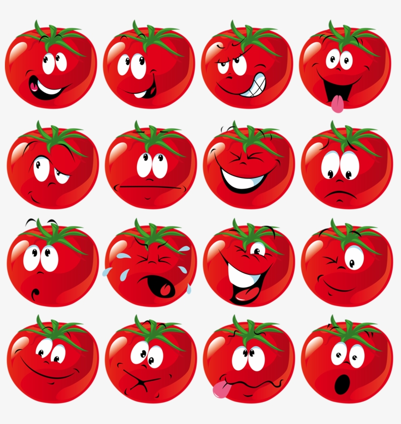 Tomate Jardinage Enfants, Idées Déco Enfant, Fruits - Cartoon Tomato Face, transparent png download