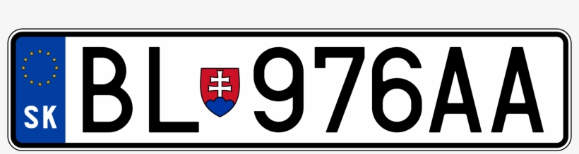 Open - Sk License Plate Europe, transparent png download