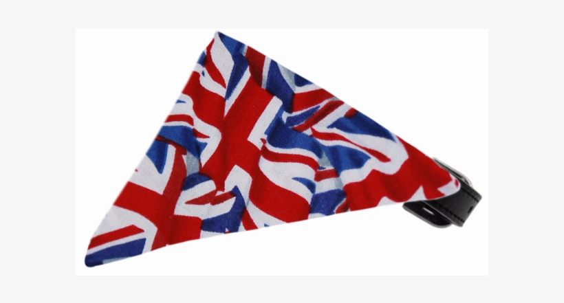 Union Jack Flag Bandana Pet Collar Black - Union Jack Bandana Pet Collar, transparent png download