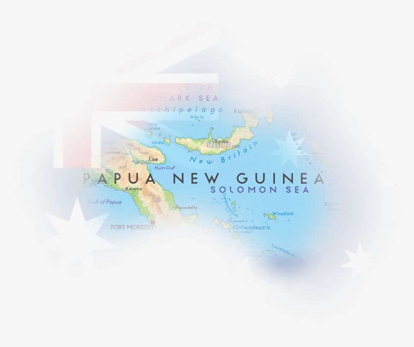 Australian Visa Application Centre - Papua New Guinea Map, transparent png download