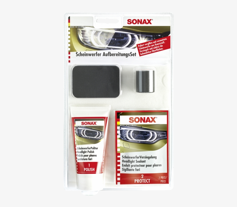 Sonax Headlight Restoration Kit - (405941-745) Headlight Restoration Kit By Sonax, transparent png download