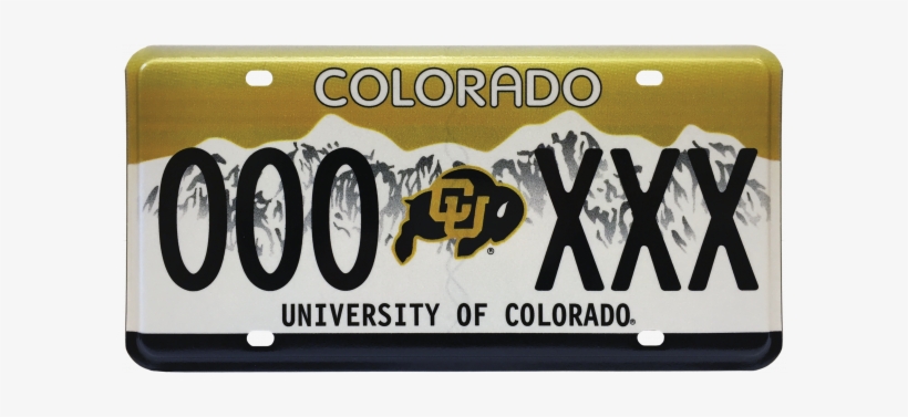 Cu License Plates In Colorado - Colorado's License Plate, transparent png download
