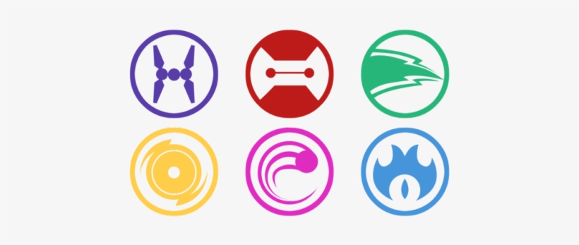Bh6 Symbols - Big Hero 6 The Series Symbols, transparent png download