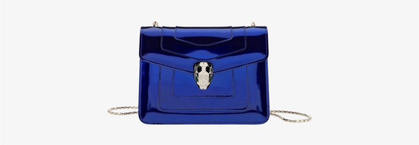 Flap Cover Bag Serpenti Forever In Royal Sapphire Brushed - 281206 Bulgari, transparent png download
