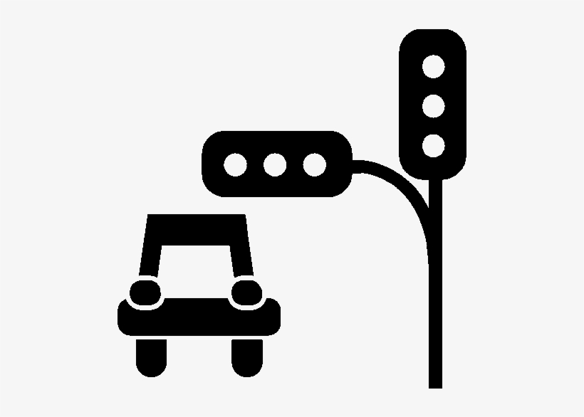 Traffic - Traffic Light Black White Transparent, transparent png download