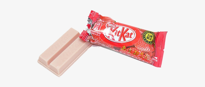 16 Kit-kat Flavors You Will Only Find In Japan - Kit Kat Strawberry Transparent, transparent png download