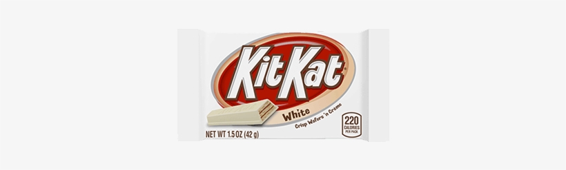 Classic 4 Fingered Kit Kat Covered In White Chocolate - White Chocolate Kit Kat, transparent png download