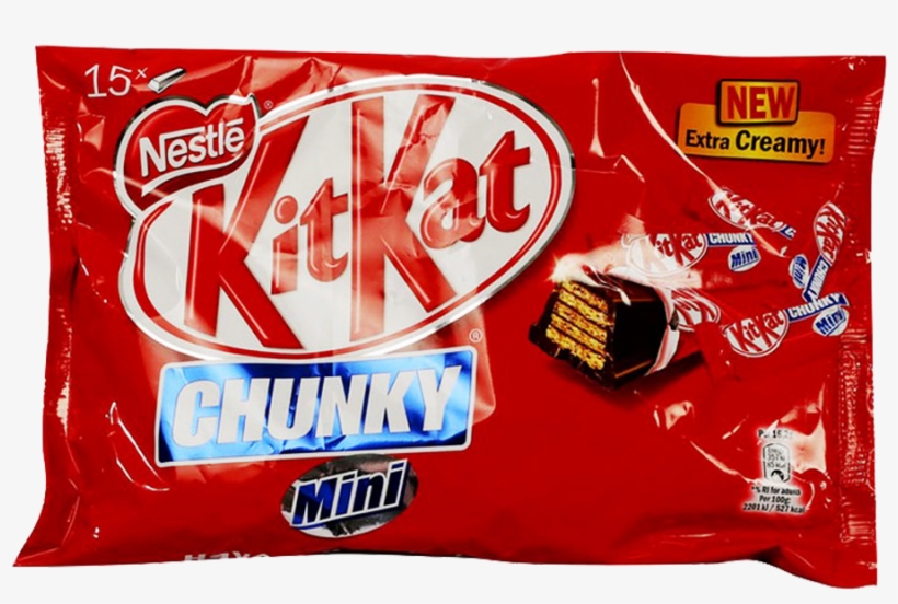 Nestle Kitkat Chocolate Chunky Mini Pouch 250 Gm - Nestlé Chunky, transparent png download