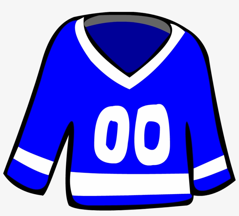 Old Blue Hockey Jersey - Hockey Jersey Png, transparent png download