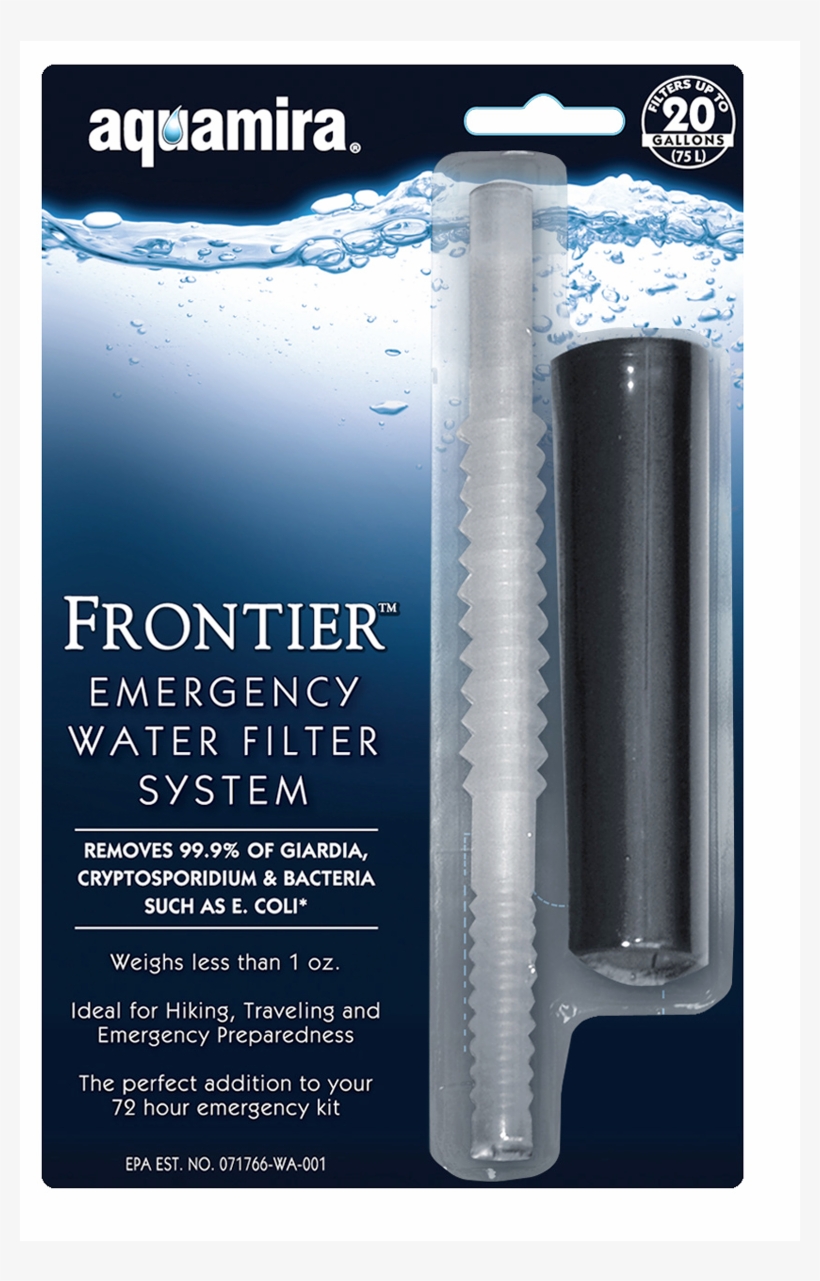 Aquamira Frontier Emergency Water Filter System - Mcnett (water Treatment) - Aquamira Frontier Filter, transparent png download