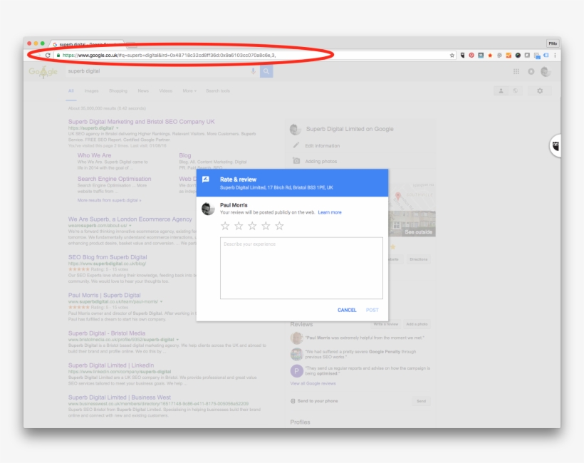 Copy Url - Google My Business, transparent png download