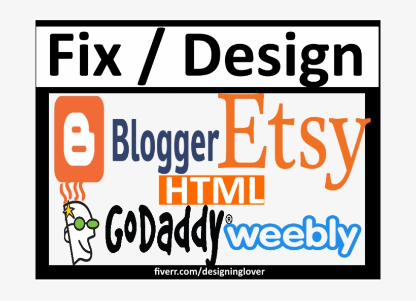 Fix Design Html Etsy Weebly Godaddy Blogger - Weebly, transparent png download