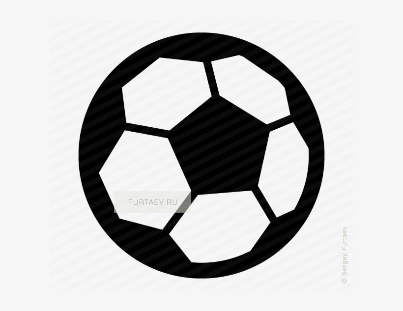 Vector Icon Of Soccer Ball - Soccer Ball, transparent png download