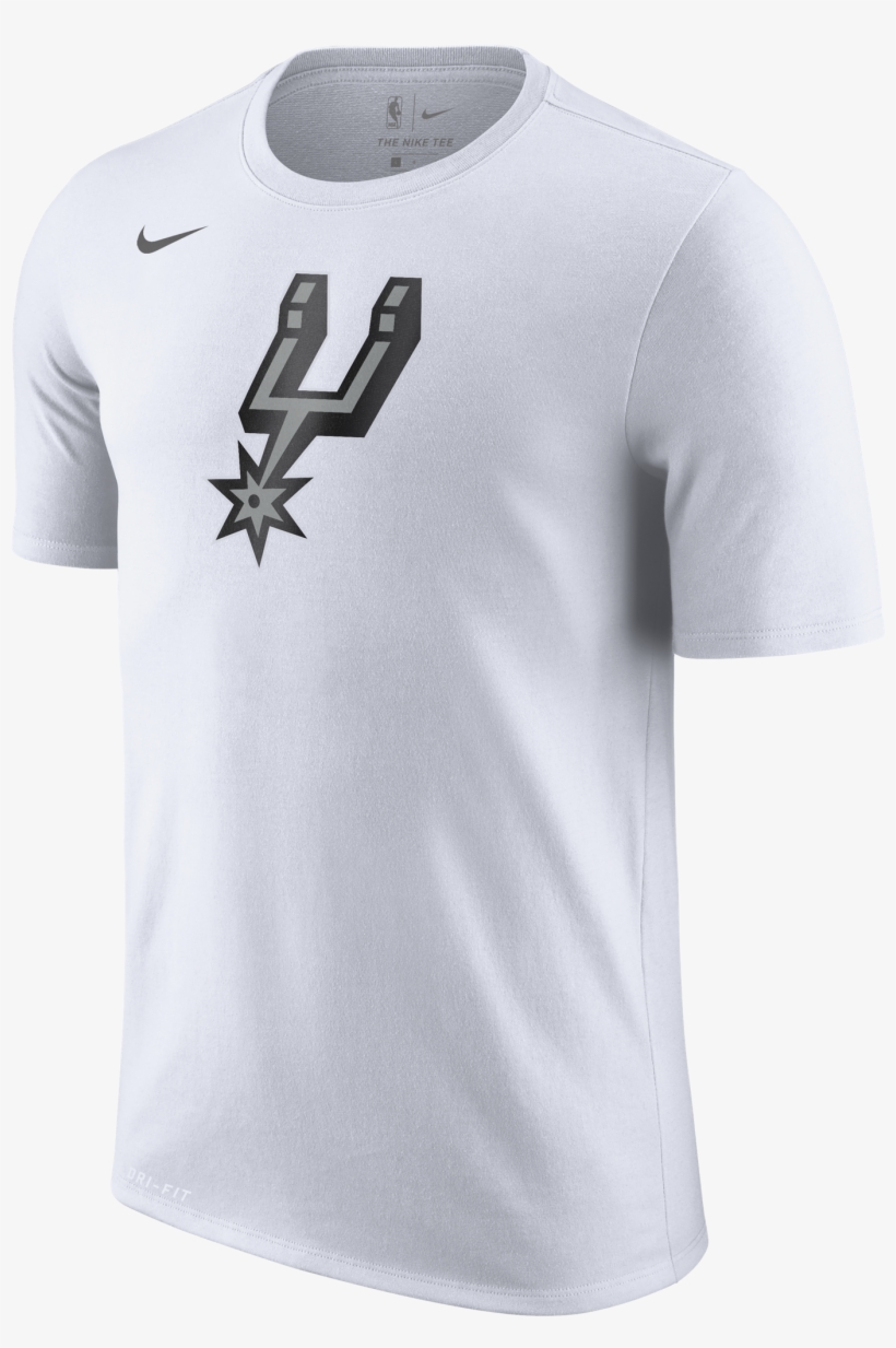 Nike Nba San Antonio Spurs Dry Logo Tee - T Shirt Logo Spurs, transparent png download