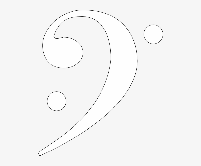 Bass Clef Transparent White, transparent png download