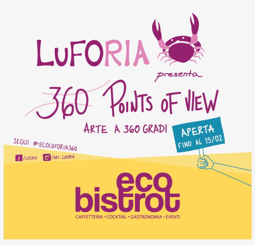 Exposition “360 Points Of View” Eco Bistrot Salerno, - Illustration, transparent png download